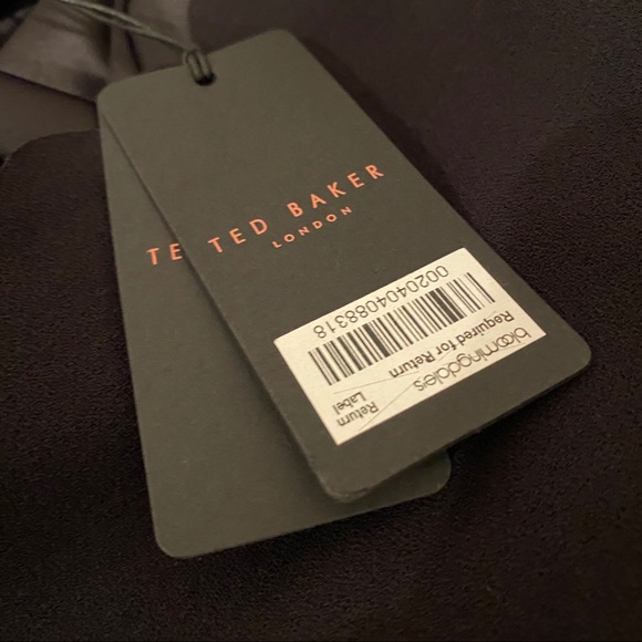 Ted Baker Black Shift Dress with Scallop Details - Picture 12 of 13